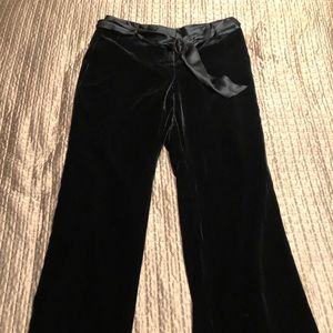Ann Taylor black velvet pants